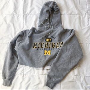 Comfy oversized cropped sweatshirt